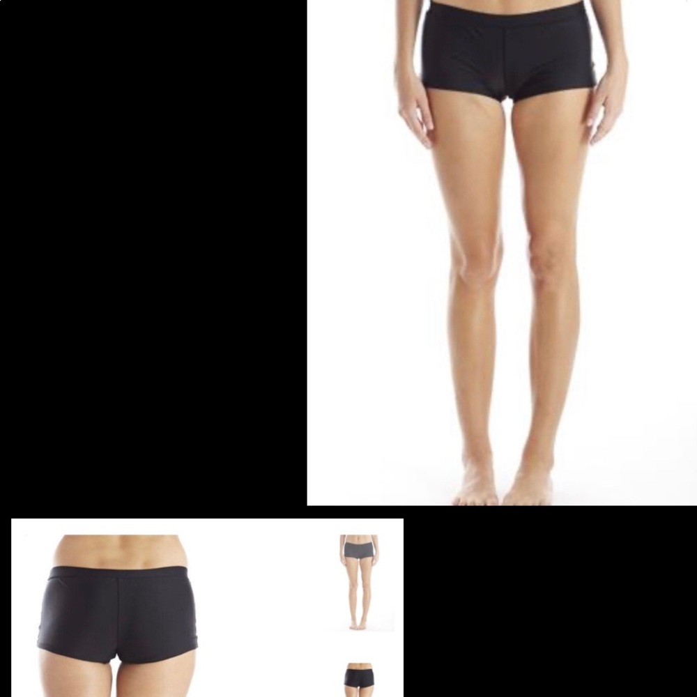 Rey Swimwear Black Boy Shorts Swim Bottoms Women’s Size XL New With Tags